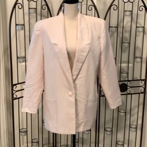 Pink lined blazer